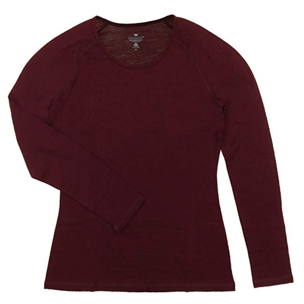 SEGMENTS Womens 100% Merino Wool V-Neck Shirt New